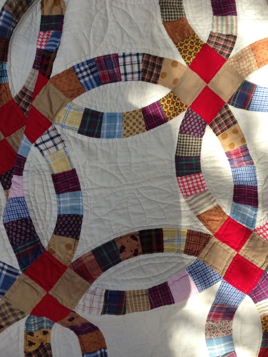 My Double Wedding Ring quilt