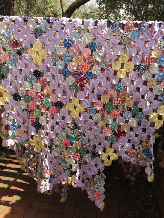 Reverse side of quilt.